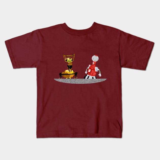 Collage Bots Kids T-Shirt by RRigamondi